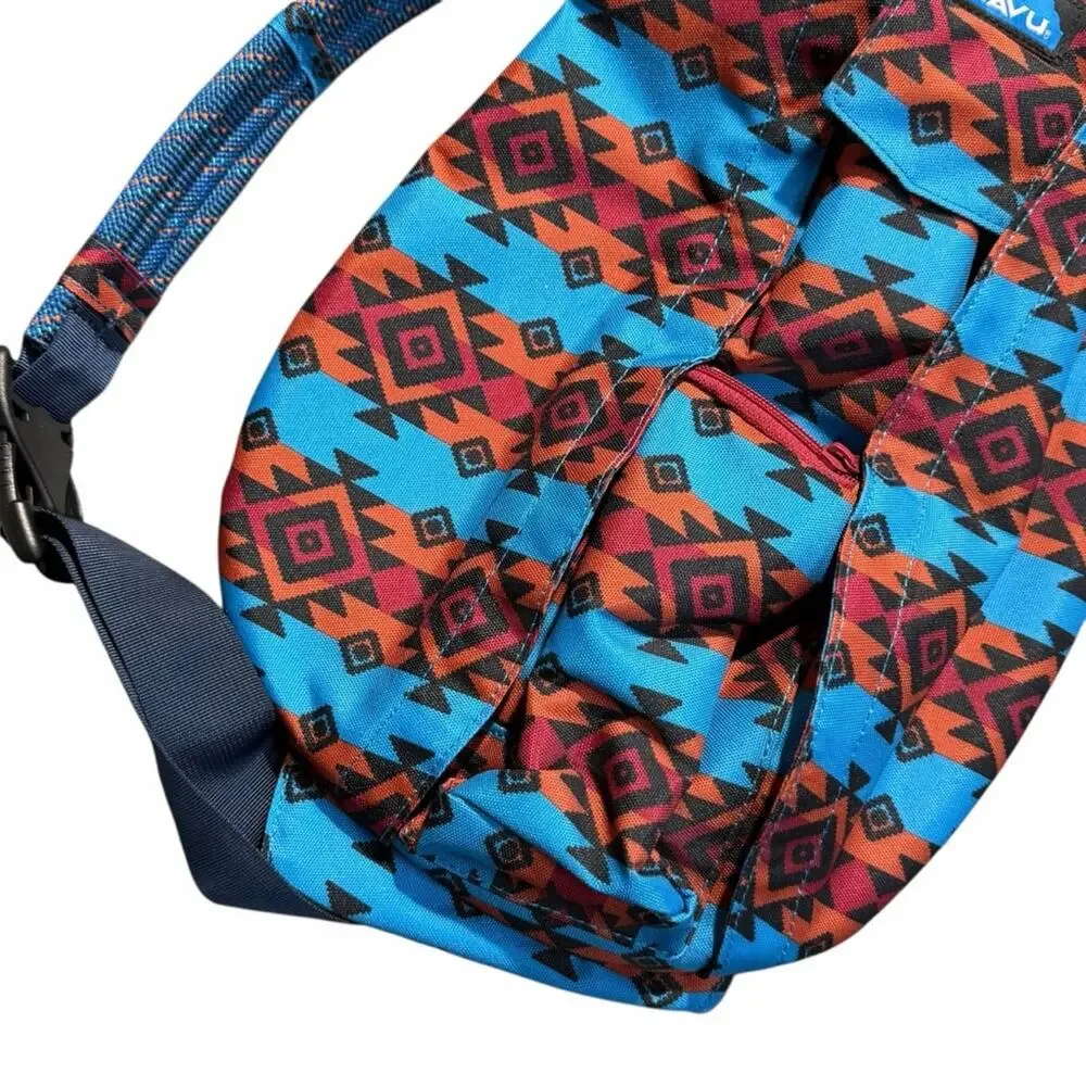 NEW KAVU Rope Sling Bag Aztec Navajo Print
